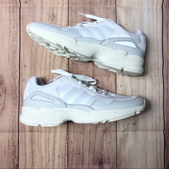 ADIDAS Yung 96 All White Sneakers Size 10.5 - Picture 1 of 6